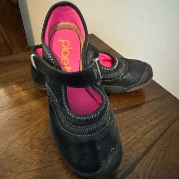 PLAE Black and Pink Mary Jane Dress Shoes - Picture 1 of 4